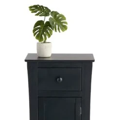 Providence Theodore Black 1-Drawer Cabinet End Table, 29" -At Home Sales Store providence theodore black 1 drawer cabinet end table 29 3