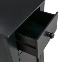 Providence Theodore Black 1-Drawer Cabinet End Table, 29" -At Home Sales Store providence theodore black 1 drawer cabinet end table 29 5