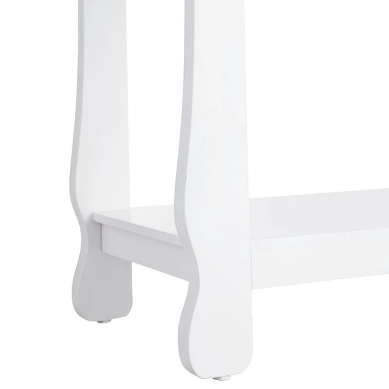 Providence Theodore White 3-Tier Thick Leg Bookshelf, 29" 4 Providence Theodore White 3-Tier Thick Leg Bookshelf, 29" - Image 4