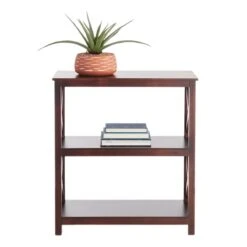 Providence Xavier 3-Tier Brown Bookshelf, 29" -At Home Sales Store providence xavier 3 tier brown bookshelf 29 5