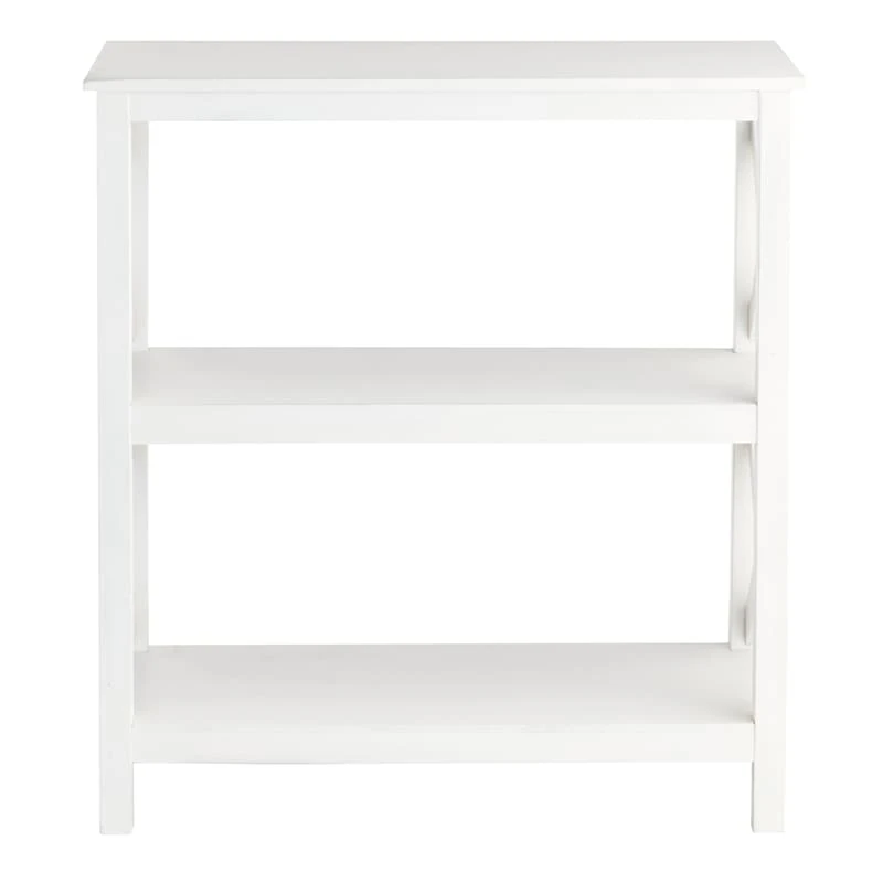 Providence Xavier White 3-Tier Bookshelf, 29" 2 Providence Xavier White 3-Tier Bookshelf, 29" - Image 2