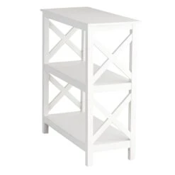 Providence Xavier White 3-Tier Bookshelf, 29" 8 Providence Xavier White 3-Tier Bookshelf, 29" -At Home Sales Store providence xavier white 3 tier bookshelf 29 2