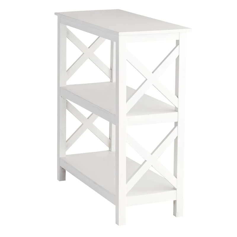 Providence Xavier White 3-Tier Bookshelf, 29" 3 Providence Xavier White 3-Tier Bookshelf, 29" - Image 3