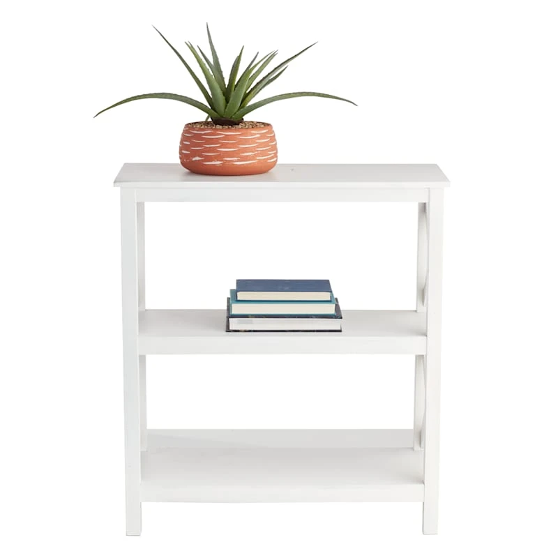Providence Xavier White 3-Tier Bookshelf, 29" 6 Providence Xavier White 3-Tier Bookshelf, 29" - Image 6