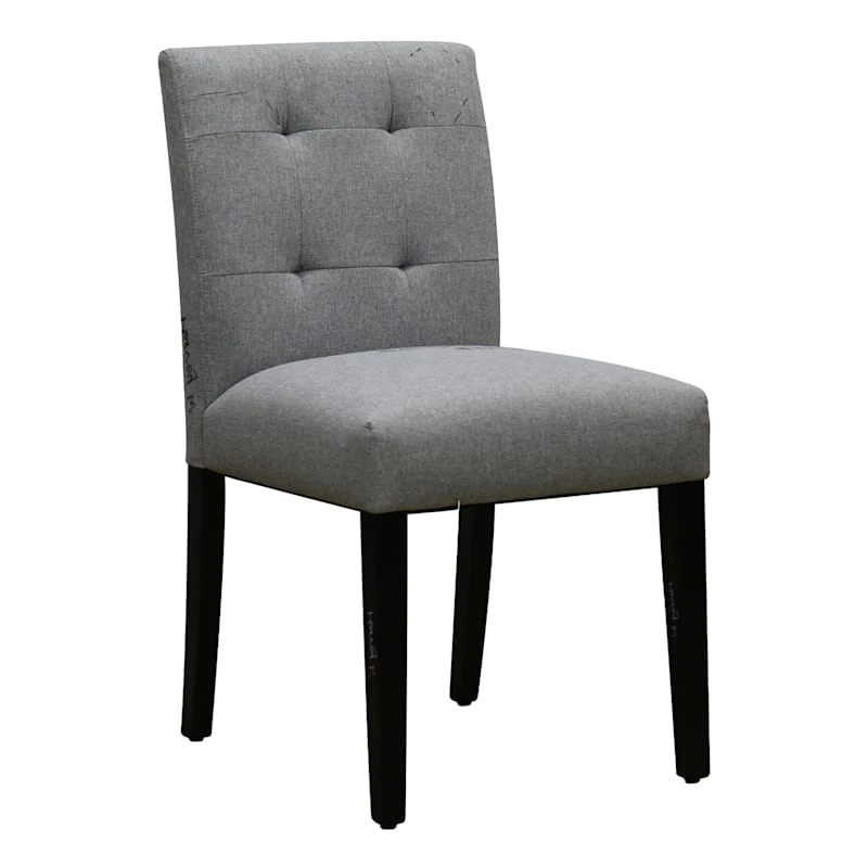 Tufted Dining Chair, Grey 1 Tufted Dining Chair, Grey