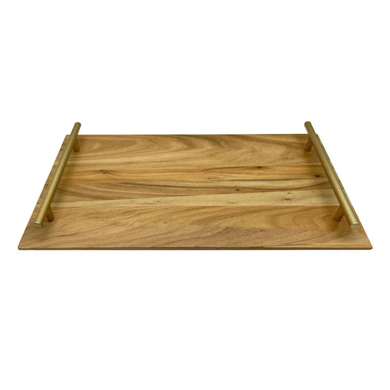 Wood Decorative Tray, 15" 1 Wood Decorative Tray, 15"