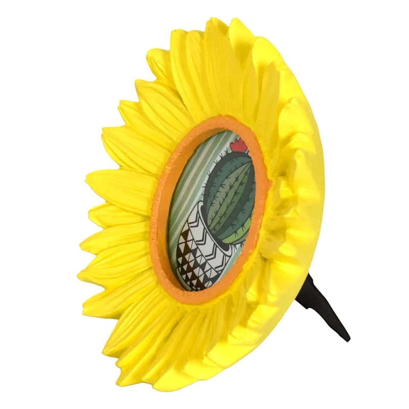 Yellow Flower Tabletop Photo Frame, 8" 2 Yellow Flower Tabletop Photo Frame, 8" - Image 2